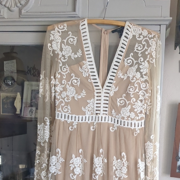 Forever 21 Dresses & Skirts - Forever 21 Sheer Embroidered Maxi Dress